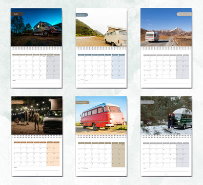 Camper Van Calendar 2026