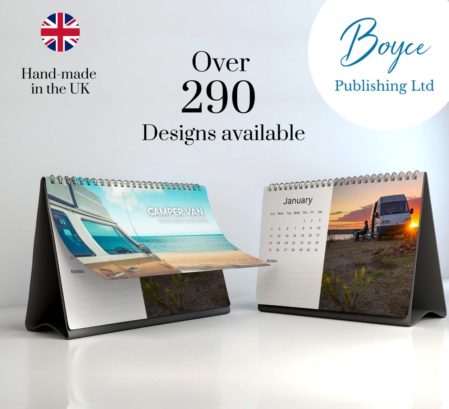 Camper Van Desk Calendar 2026-2027
