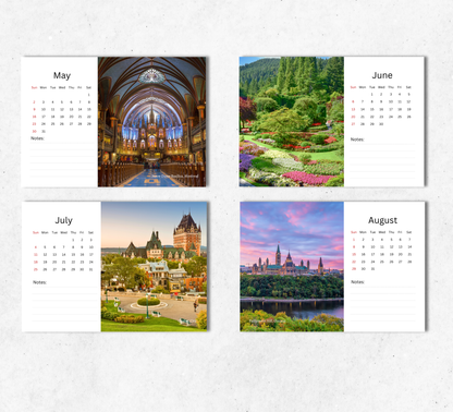 Canada Desk Calendar 2027-2028