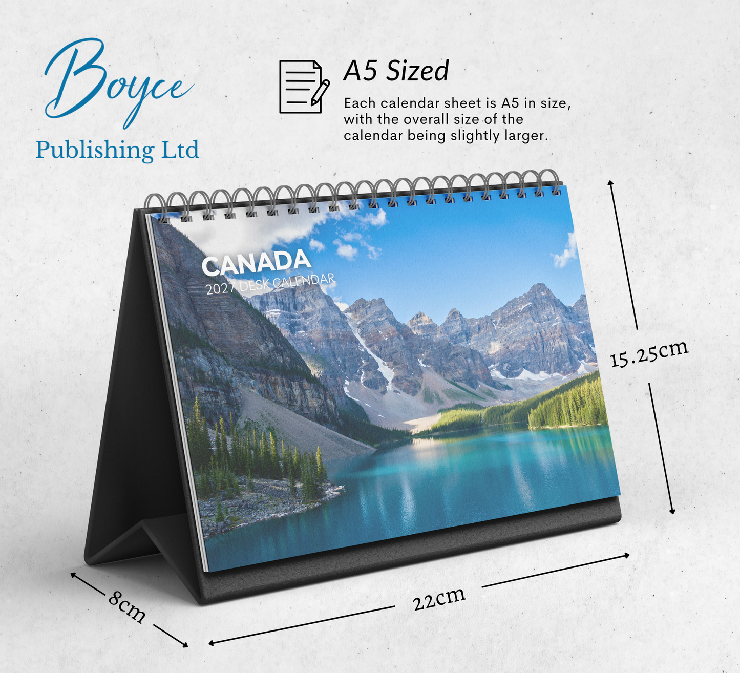 Canada Desk Calendar 2027-2028