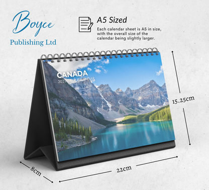 Canada Desk Calendar 2027-2028