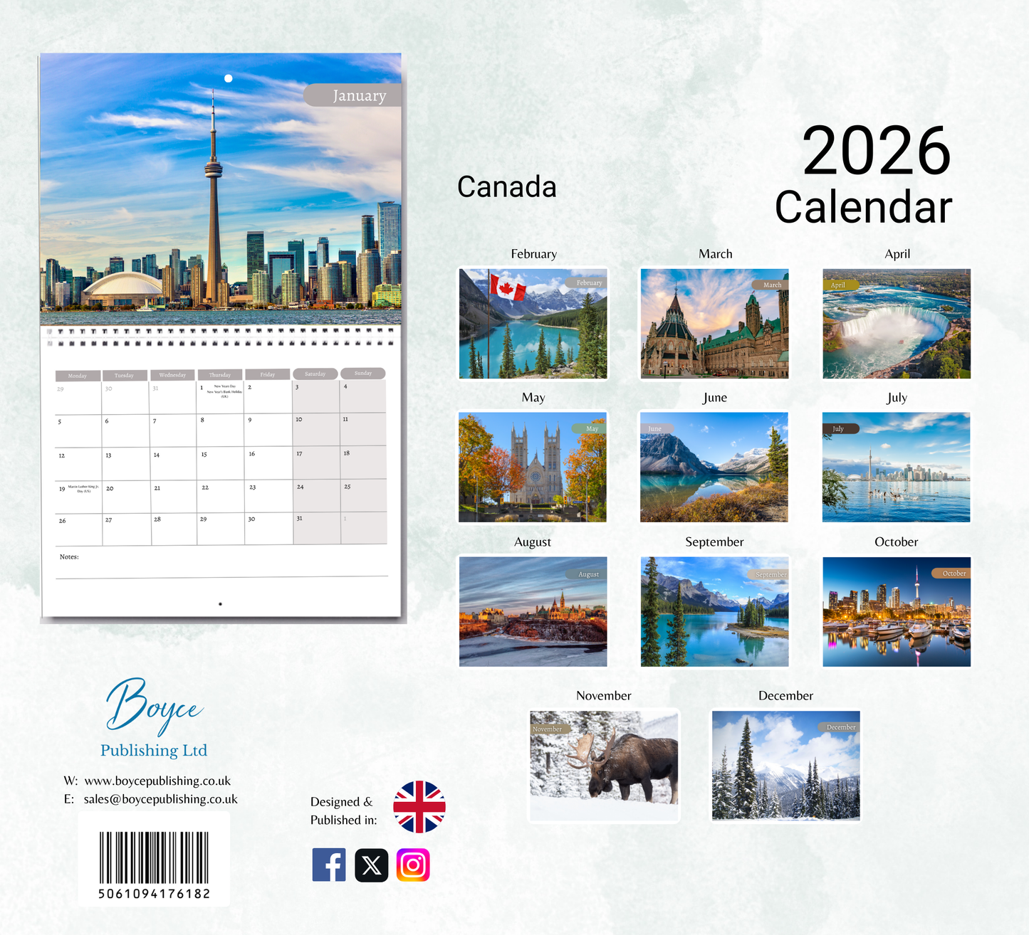 Canada Calendar 2026