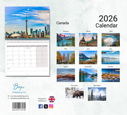 Canada Calendar 2026