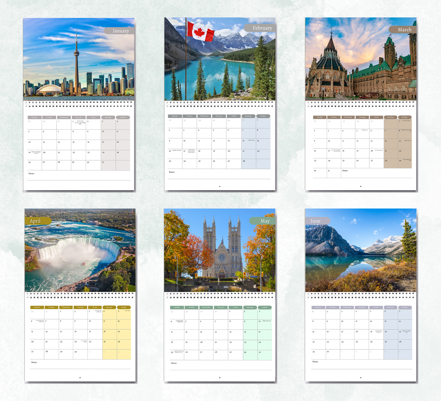 Canada Calendar 2026