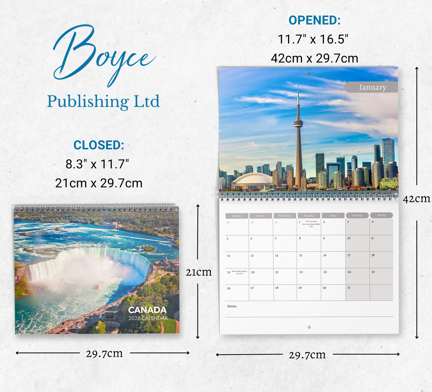 Canada Calendar 2026