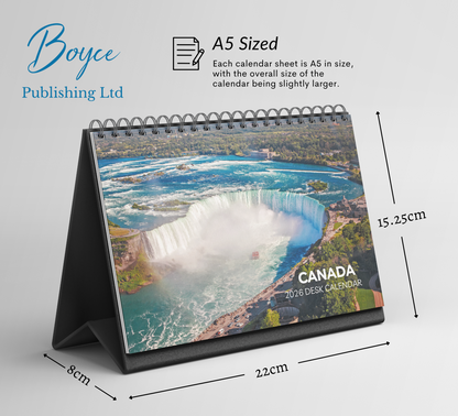 Canada Desk Calendar 2026-2027
