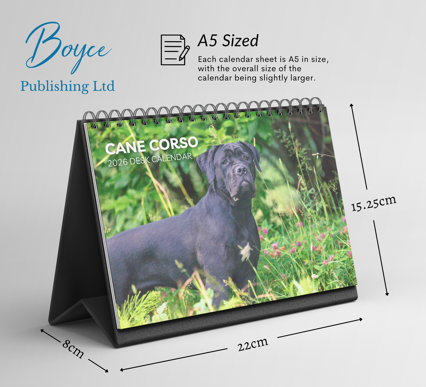 Cane Corso Desk Calendar 2026-2027