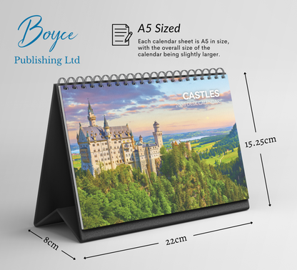 Castles Desk Calendar 2026-2027