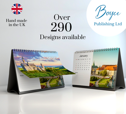 Castles Desk Calendar 2026-2027