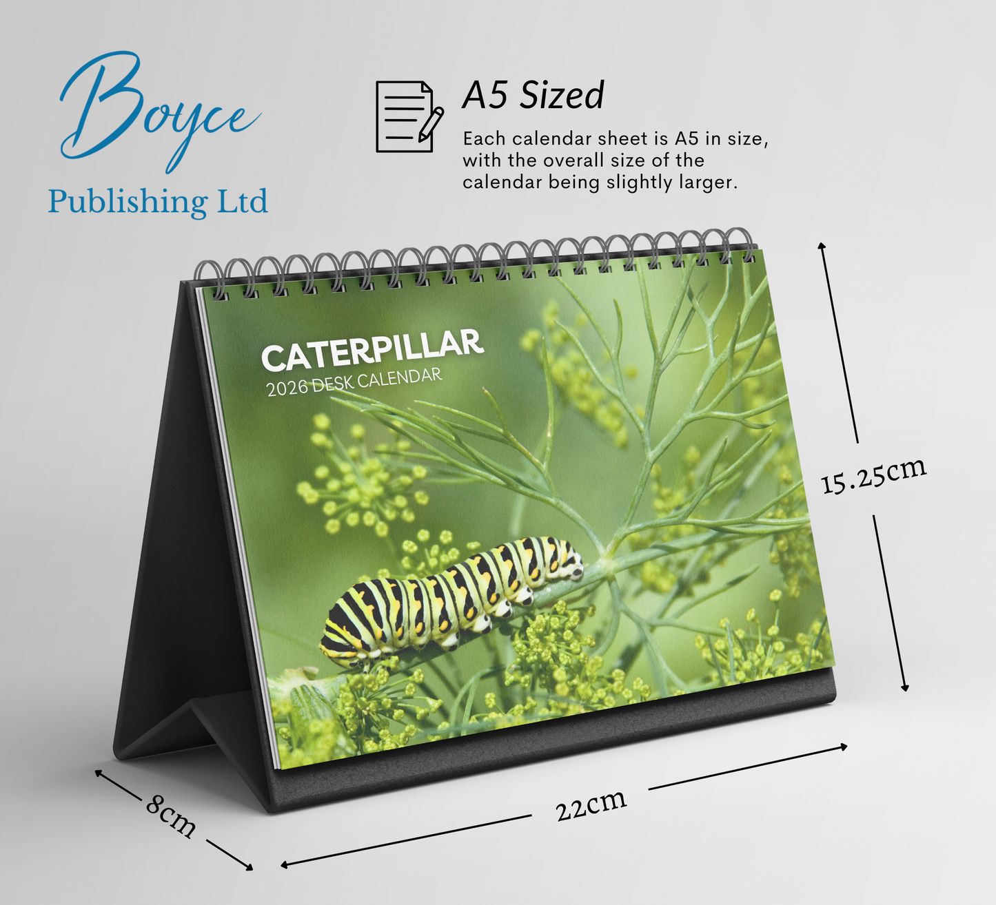 Caterpillar Desk Calendar 2026-2027