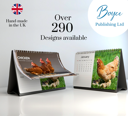 Chicken Desk Calendar 2026-2027