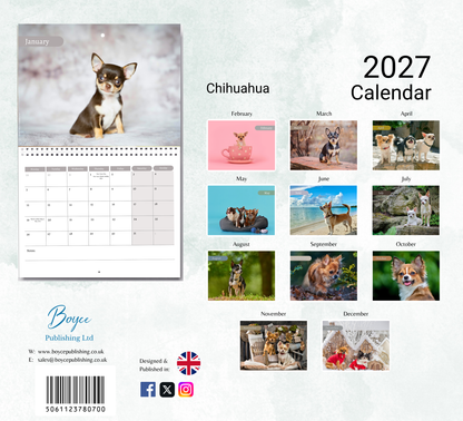 Chihuahua Calendar 2027