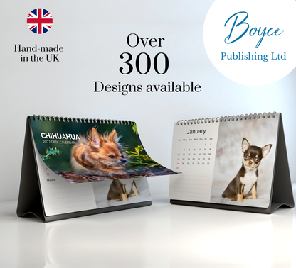Chihuahua Desk Calendar 2027-2028
