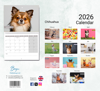 Chihuahua Calendar 2026