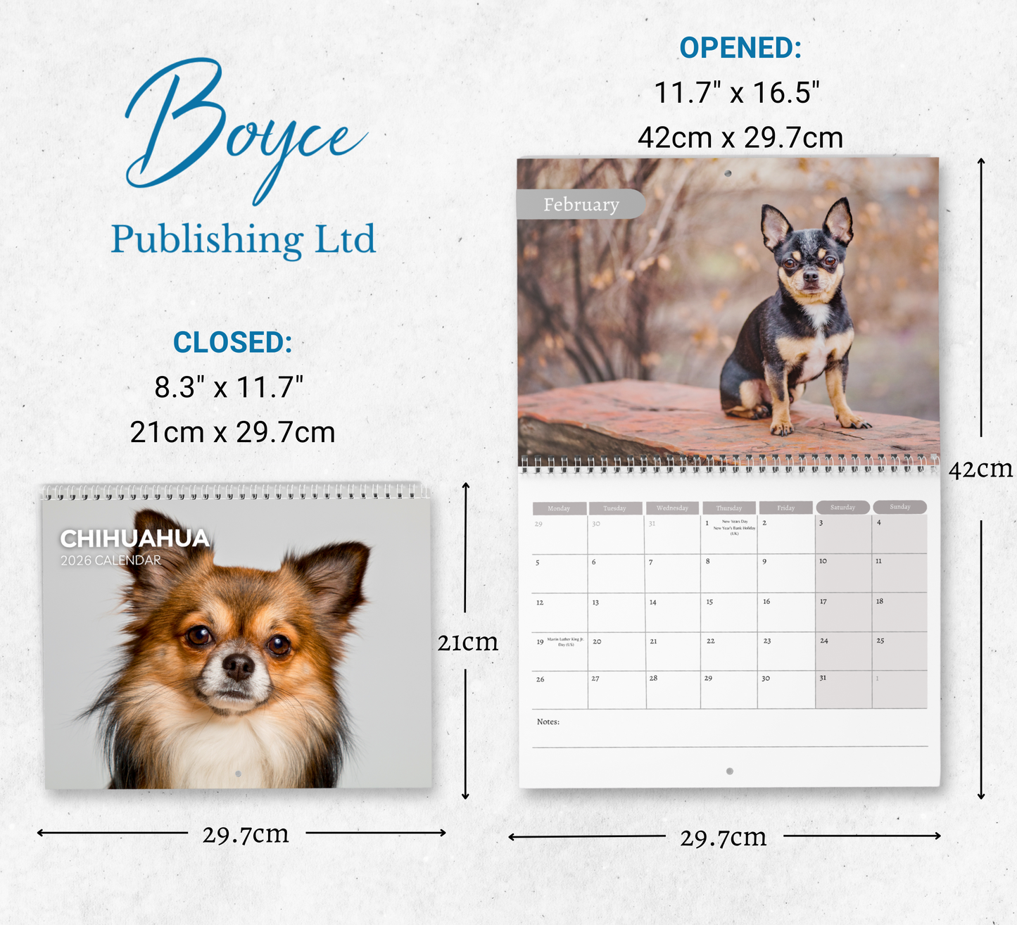 Chihuahua Calendar 2026