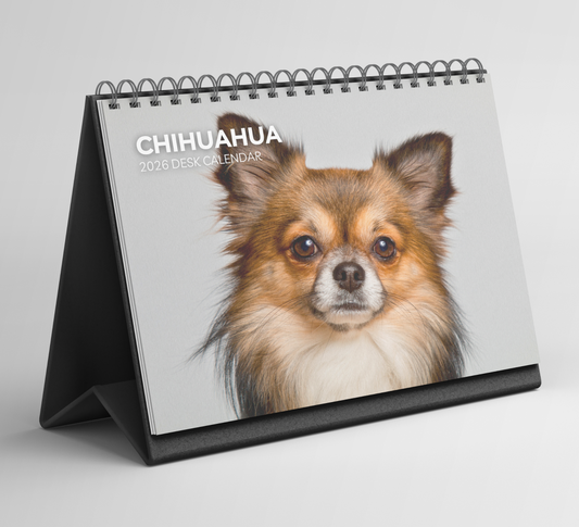 Chihuahua Desk Calendar 2026-2027