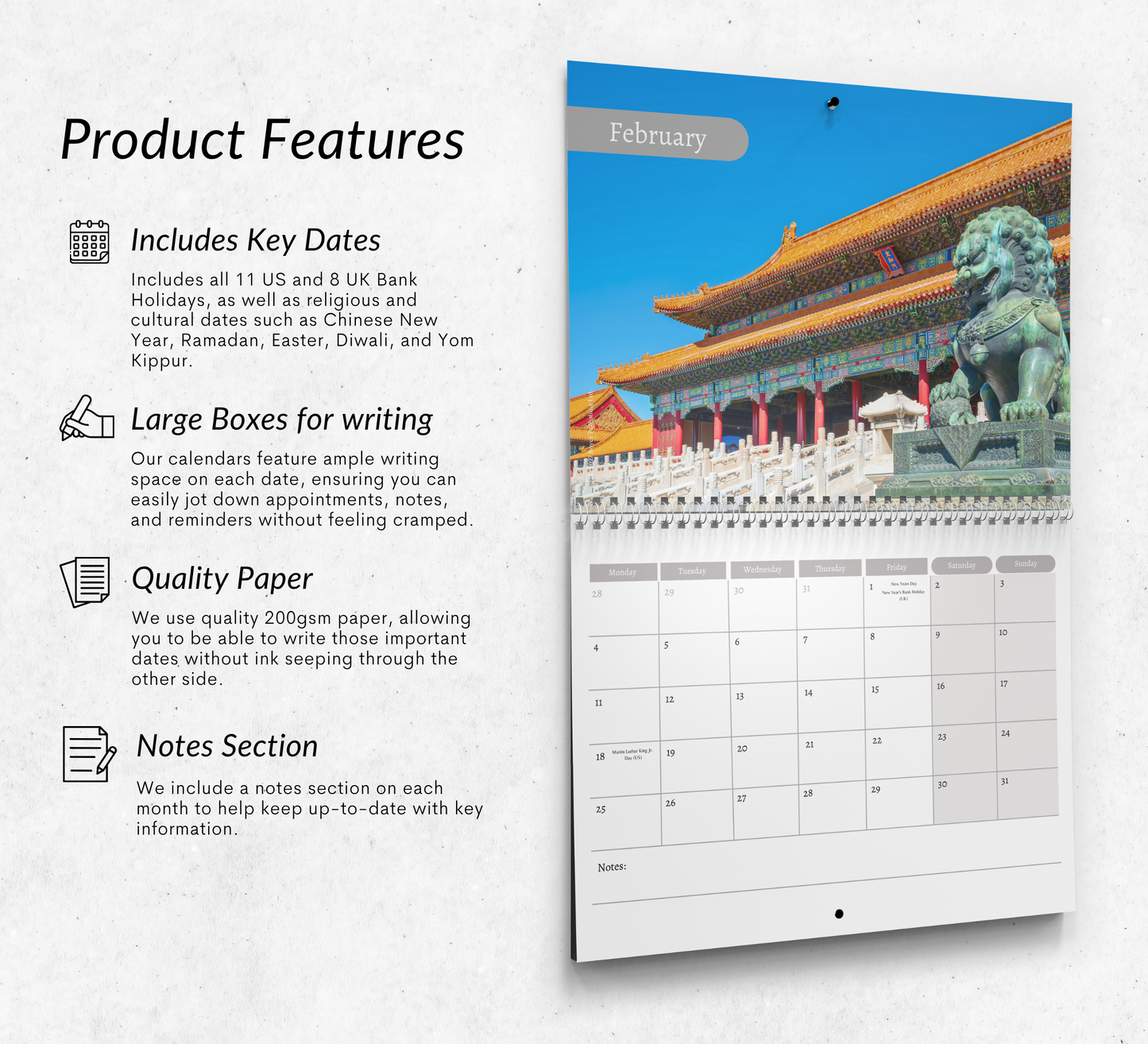 China Calendar 2027