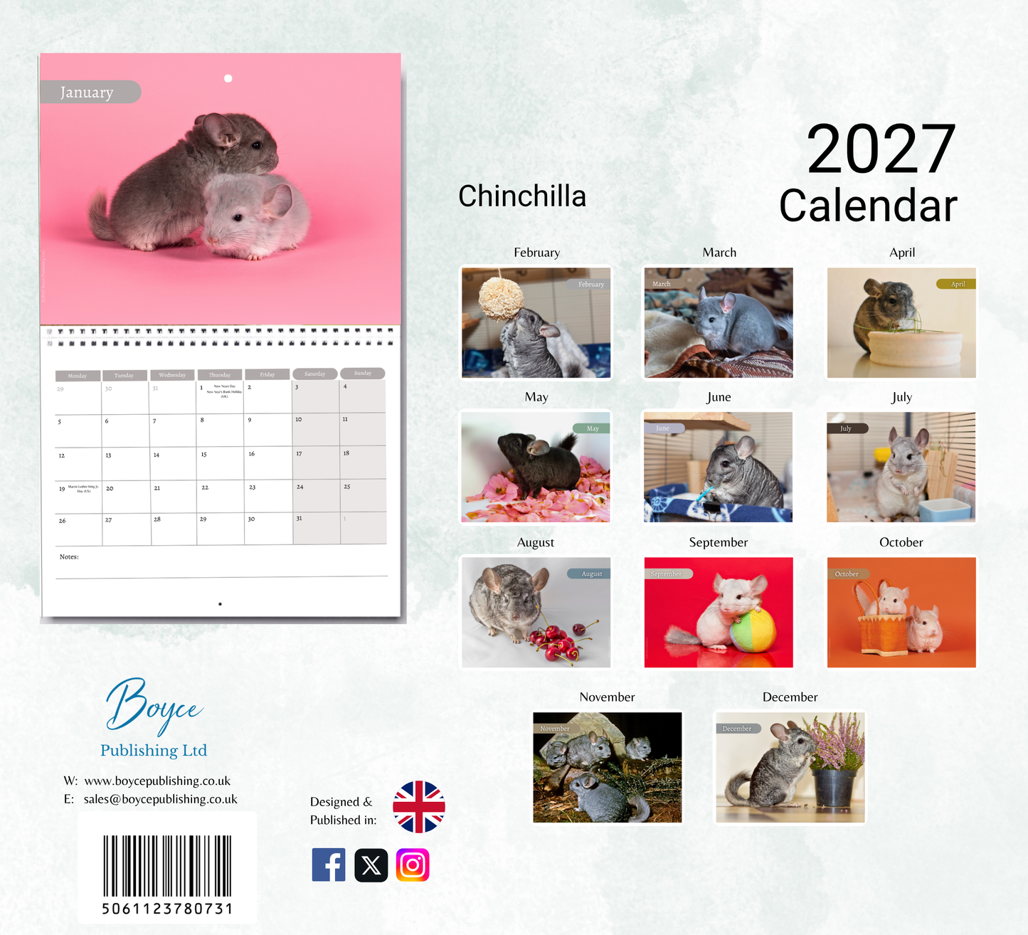 Chinchilla Calendar 2027