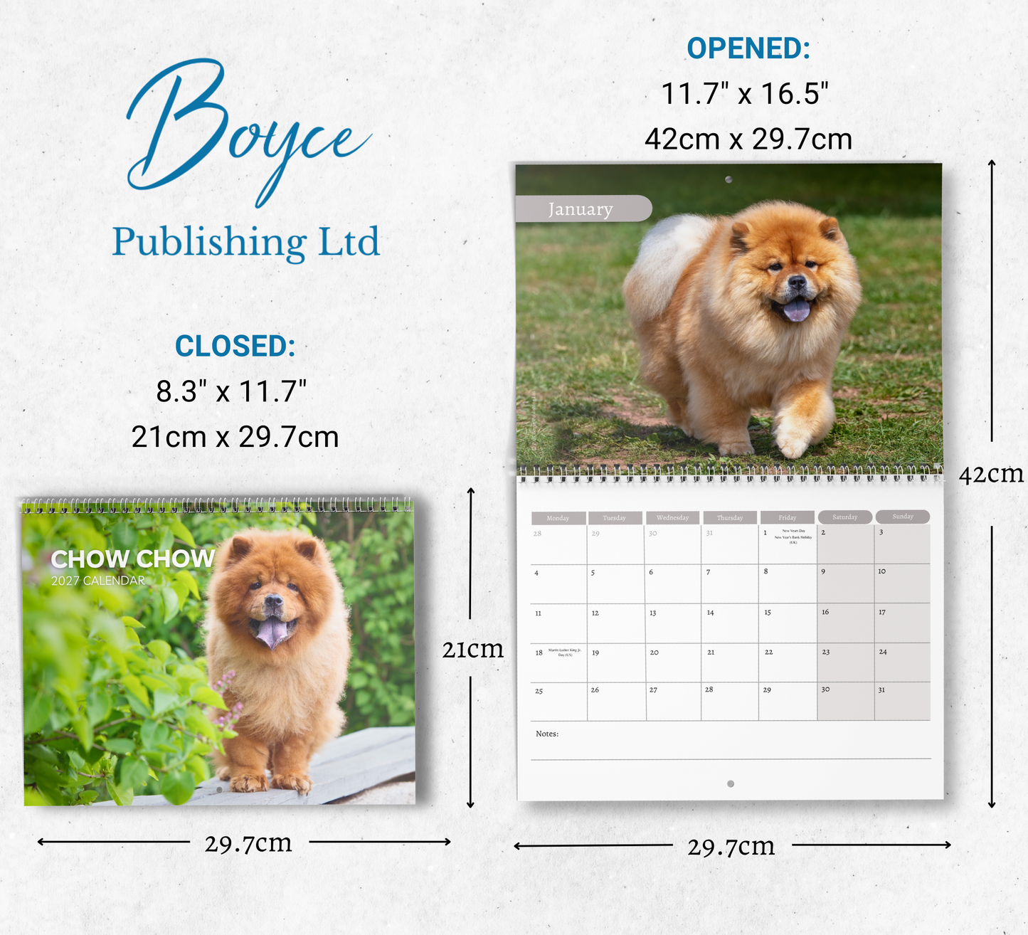Chow Chow Calendar 2027