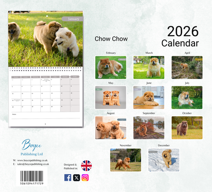 Chow Chow Calendar 2026