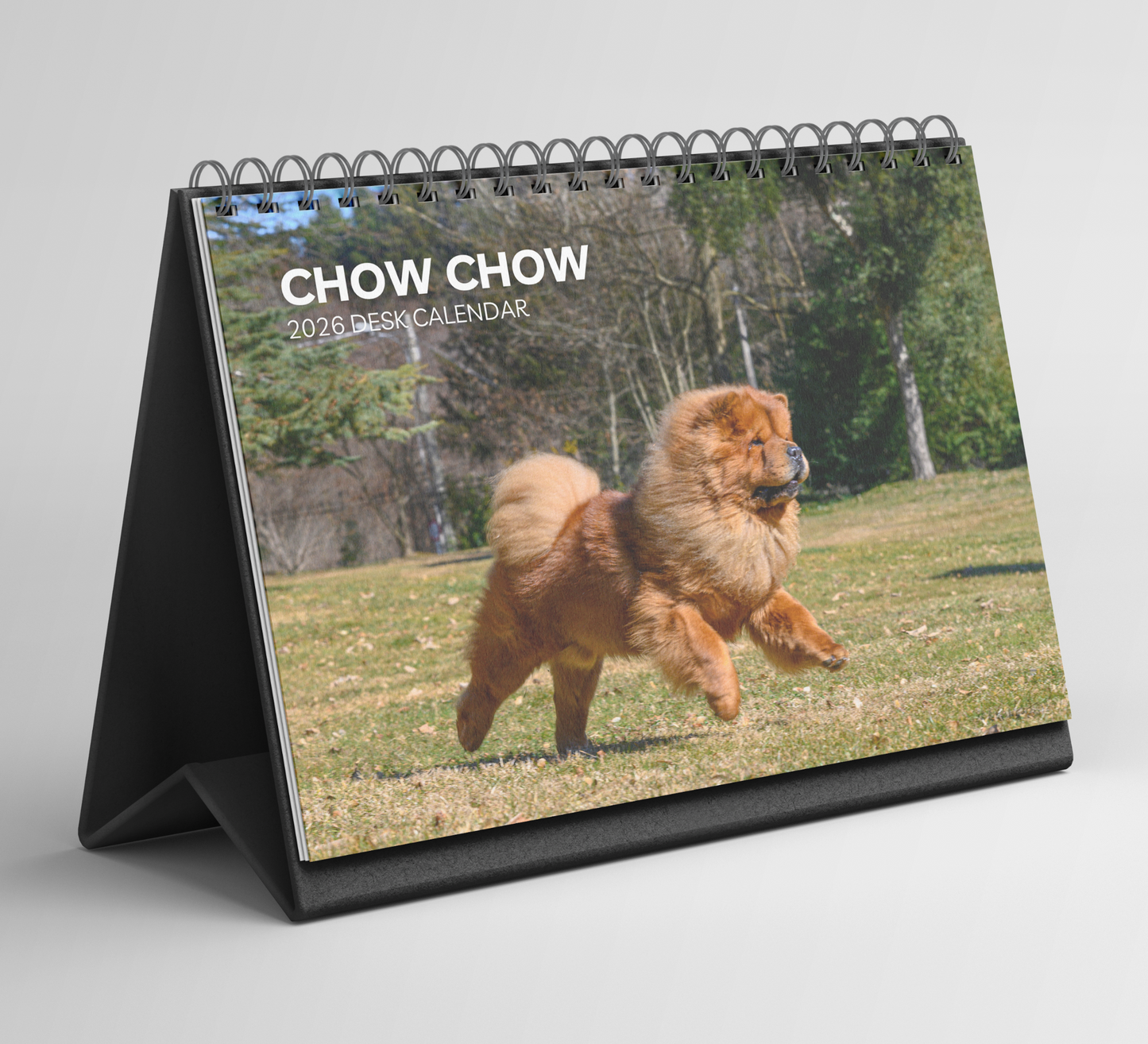 Chow Chow Desk Calendar 2026-2027