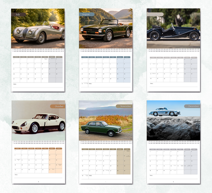 Classic Cars Calendar 2027