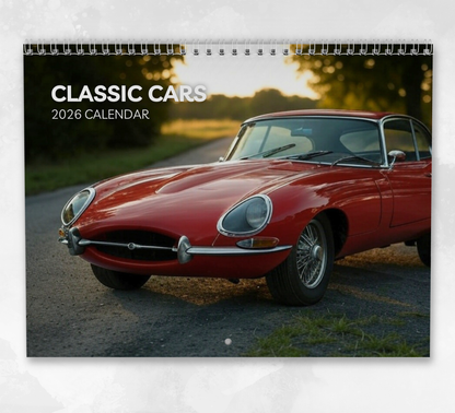 Classic Cars Calendar 2026