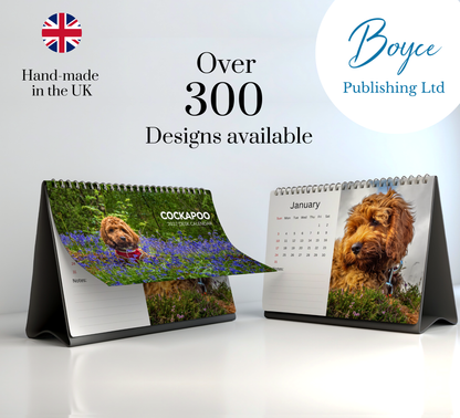 Cockapoo Desk Calendar 2027-2028