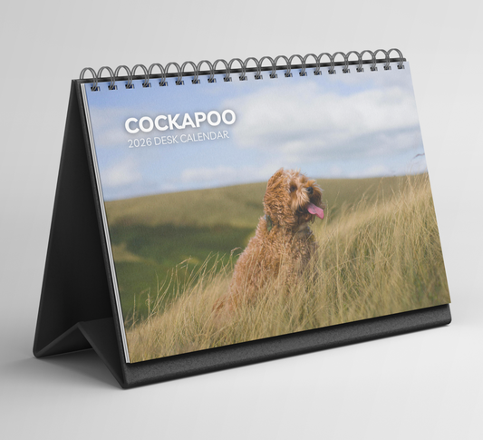 Cockapoo Desk Calendar 2026-2027