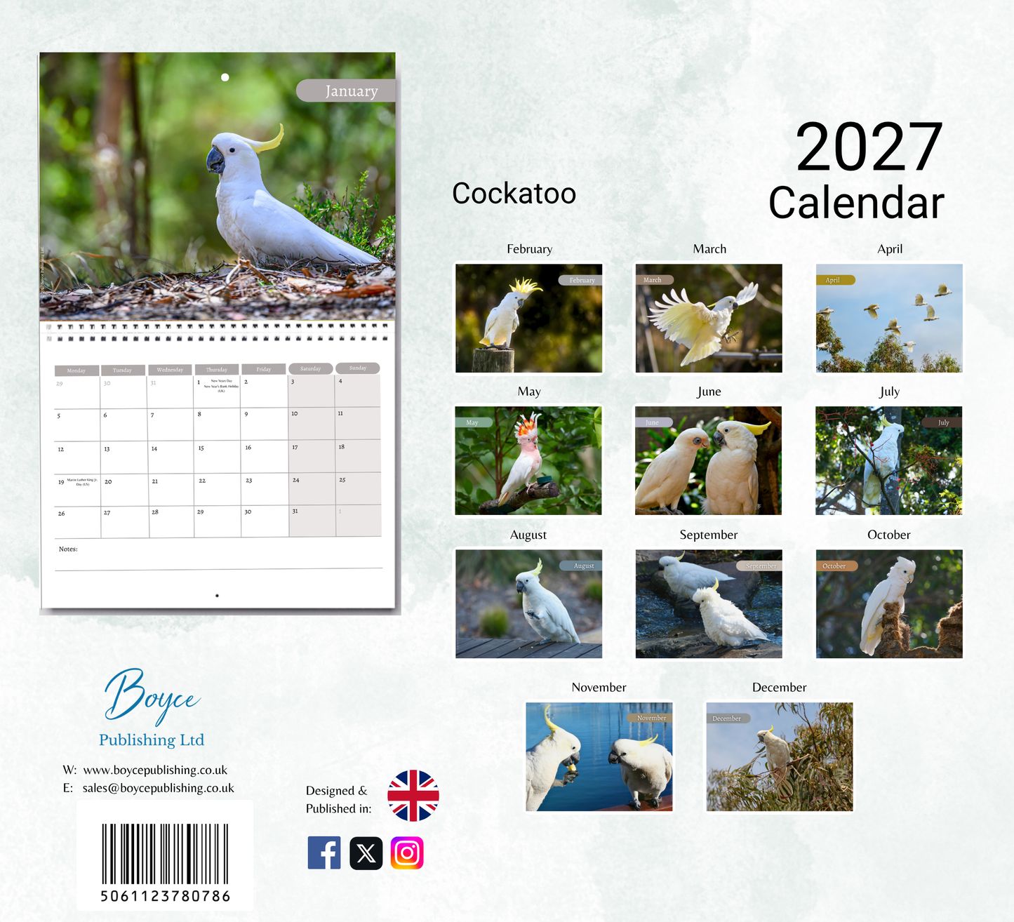 Cockatoo Calendar 2027