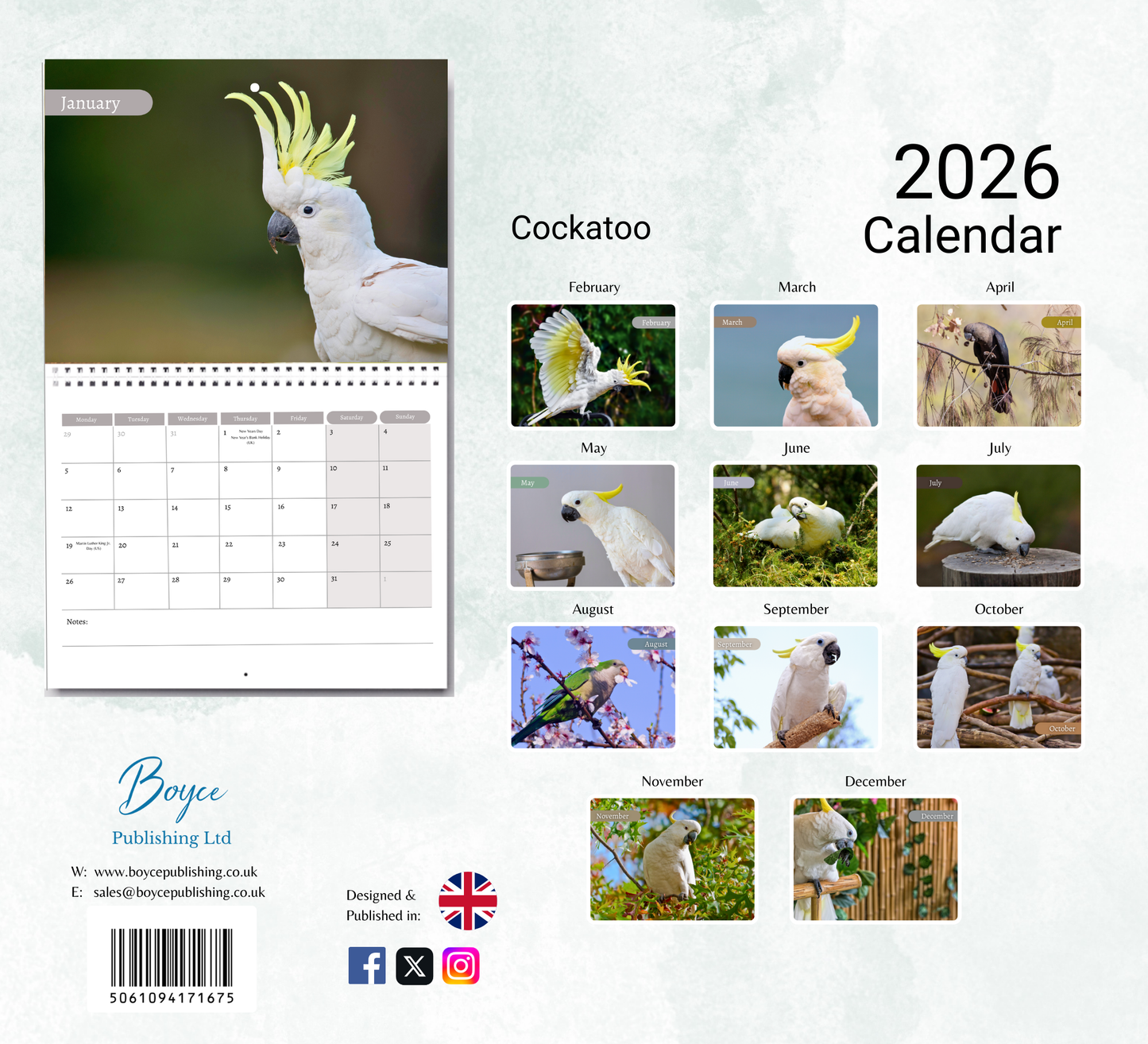 Cockatoo Calendar 2026