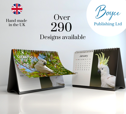 Cockatoo Desk Calendar 2026-2027