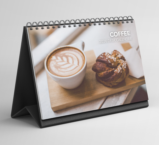 Coffee Desk Calendar 2026-2027