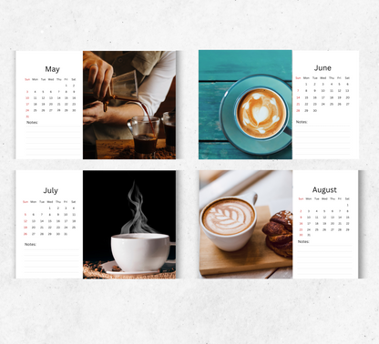 Coffee Desk Calendar 2026-2027