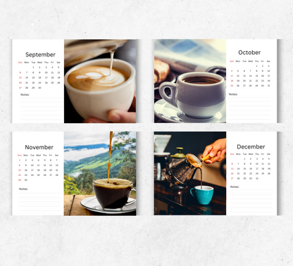 Coffee Desk Calendar 2026-2027
