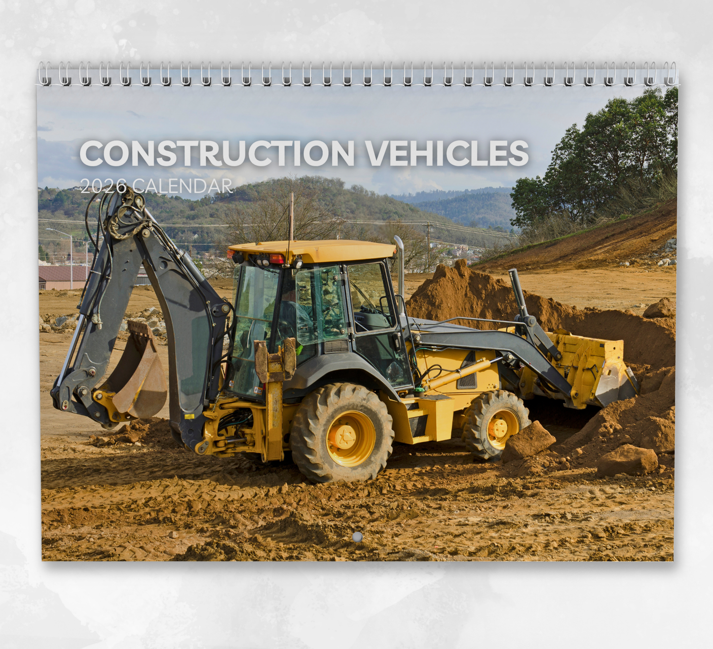 Construction Vehicles Calendar 2026