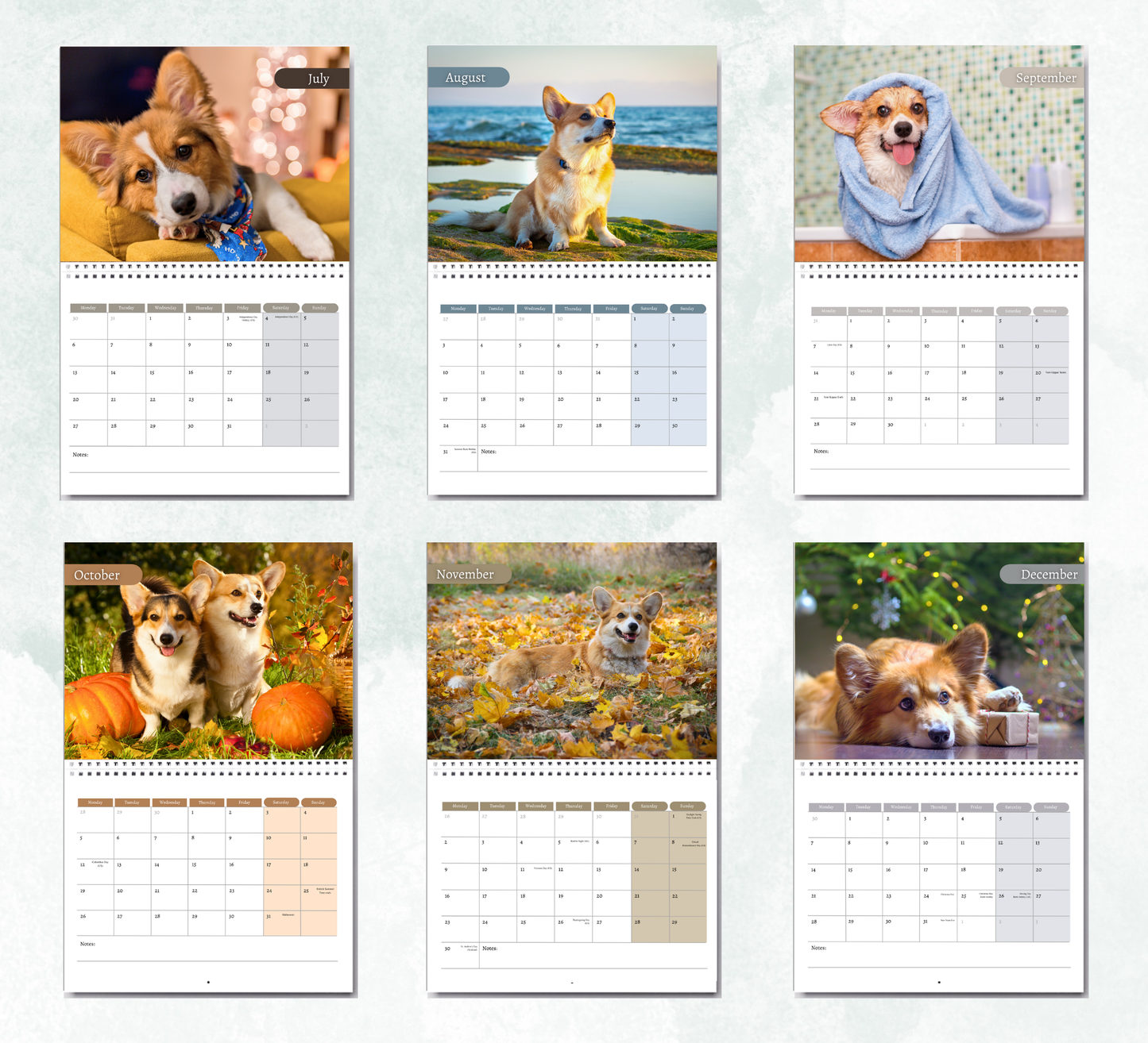 Corgi Calendar 2026