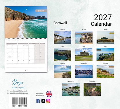 Cornwall Calendar 2027