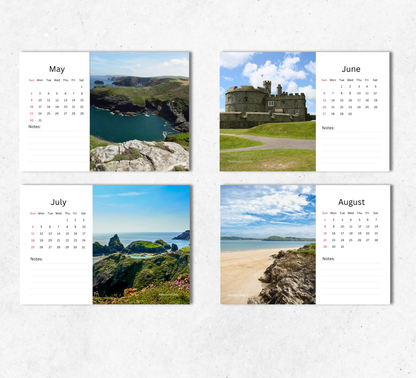 Cornwall Desk Calendar 2027-2028