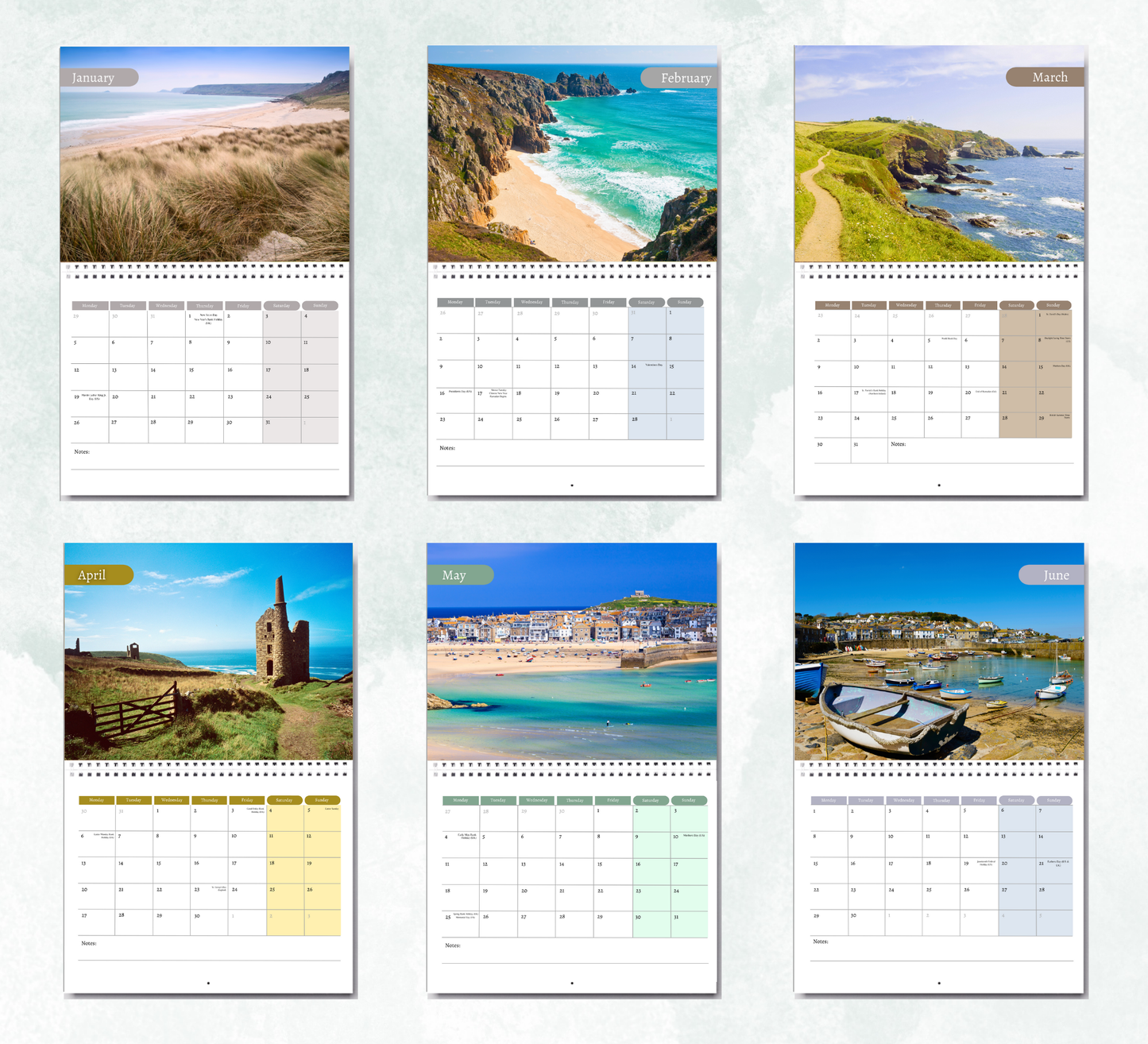 Cornwall Calendar 2026