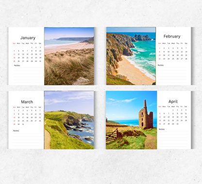 Cornwall Desk Calendar 2026-2027