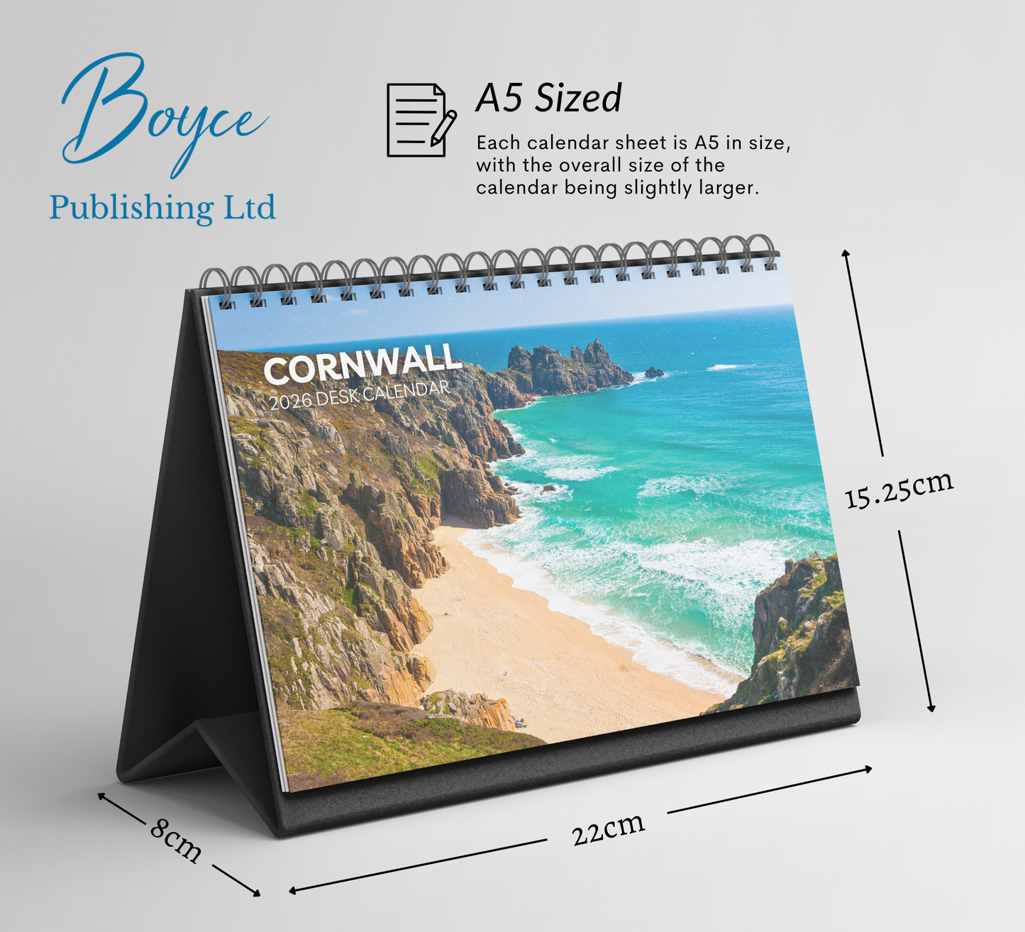 Cornwall Desk Calendar 2026-2027