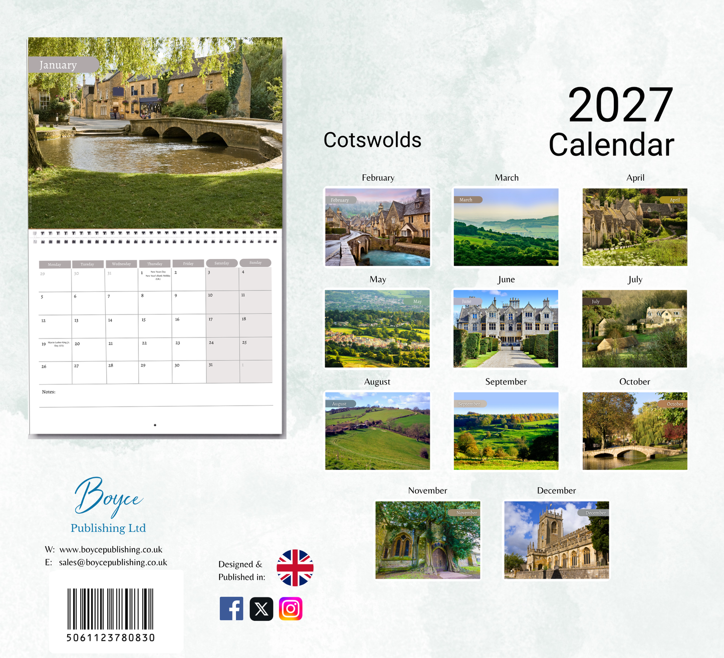 Cotswolds Calendar 2027