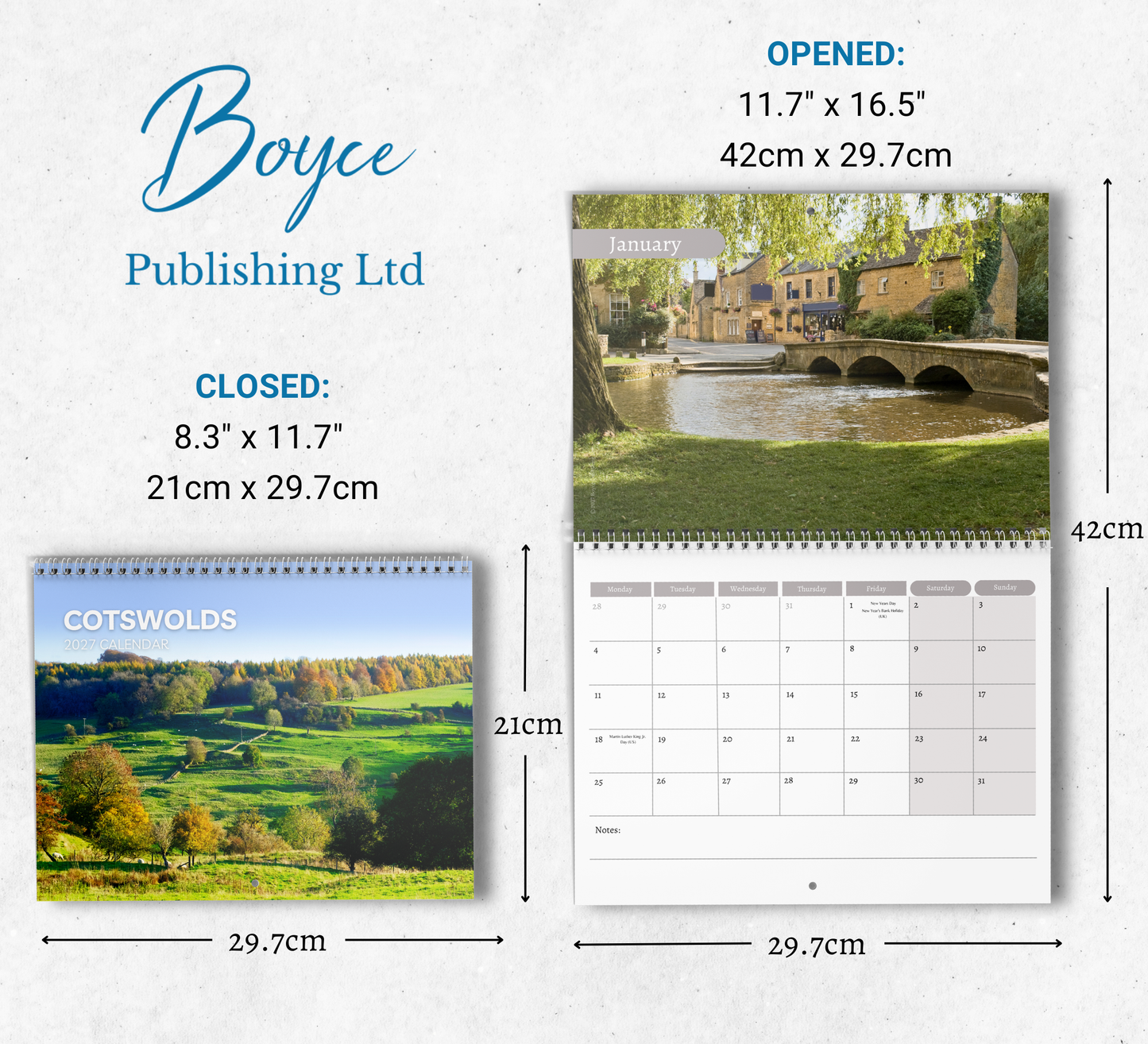 Cotswolds Calendar 2027