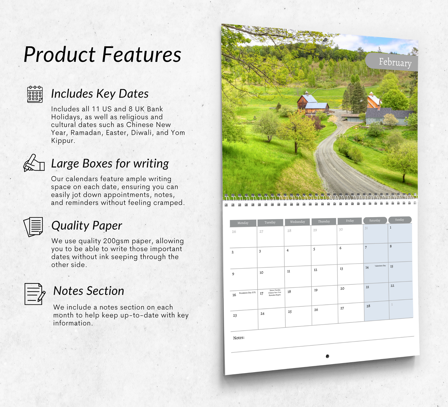 Countryside Calendar 2026