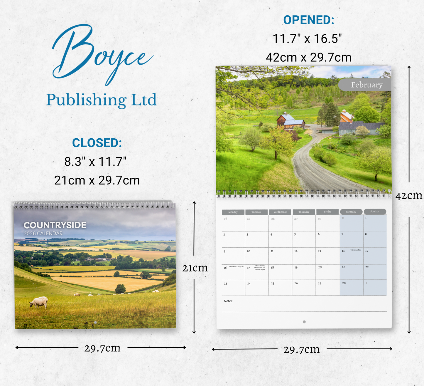 Countryside Calendar 2026