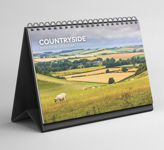 Countryside Desk Calendar 2026-2027