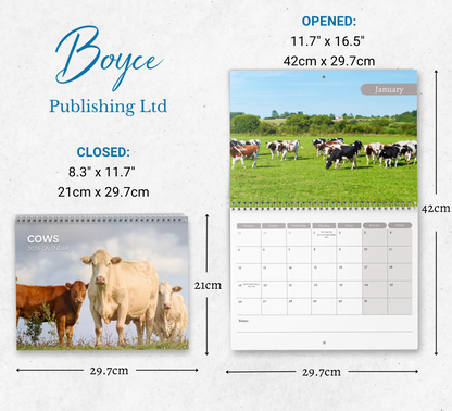 Cows Calendar 2026
