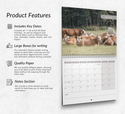 Cow Calendar 2027