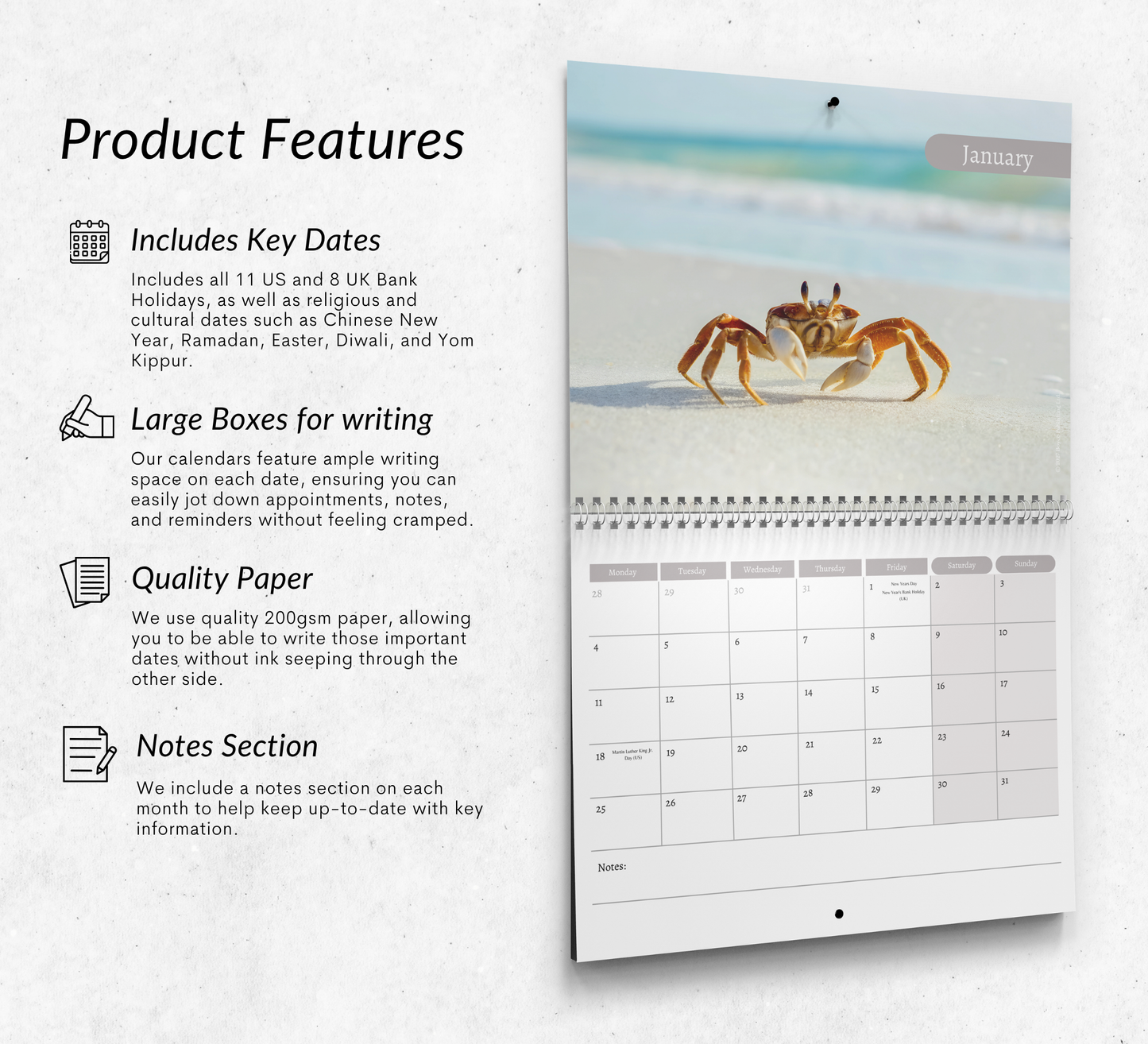 Crab Calendar 2027